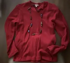 45rpm 赤 長袖ニットセーター サイズ2