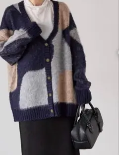 新品タグ付き♡ Lugnoncure パッチワーク風カーディガン