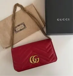 GUCCIのGGマーモント キルティングレザー ミニバッグ