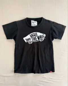 VANS バンズ OFF THE WALL キッズTシャツ ブラック 黒 130のサムネイル