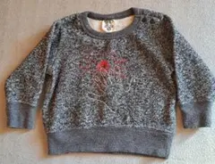 マーキーズ　グレー トレーナー80 肩ボタン