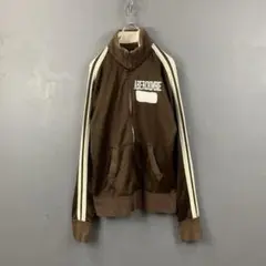 アバクロンビー&フィッチ トラックジャケット ジャージ サイドライン 茶 y2k