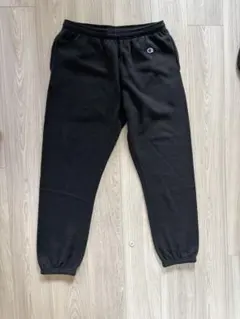 Champion ブラック スウェットパンツ XL