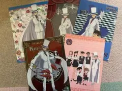 【レア】　名探偵コナン　怪盗キッド　工藤新一　灰原哀　クリアファイル 5点セット