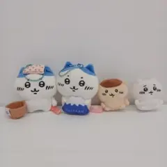 ちいかわ ハチワレ ボールチェーン2点おすわり マスコット2点 K-0876Mのサムネイル
