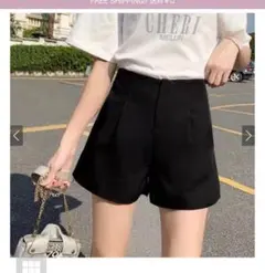 GRL タックハイウエストショートパンツ［at1744］Lサイズ