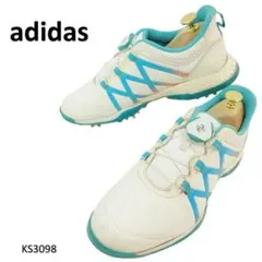 アディダス　美品　Q44746　ゴルフシューズ　ボアクロージャー　ダイヤル