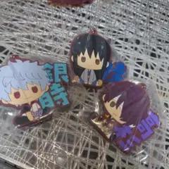 新品未使用】一番くじ 銀魂 I賞 ラバーチャーム 坂田銀時 桂小太郎 高杉晋助