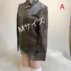 ライダースジャケット イタリアンラムレザー 本革 ストーンウォッシュ 新品未使用