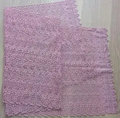 花柄レース 着物ショール(ピンク)