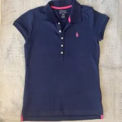 POLO RALPH LAUREN ポロシャツ ネイビー ピンク　キッズ 140