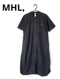 MHL マーガレットハウエル ロングワンピース コットン バンドカラー 2