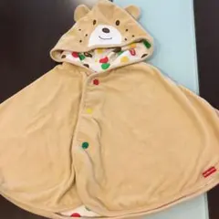 ミキハウス くまさんポンチョ