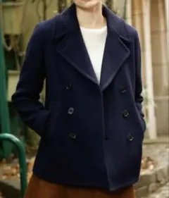 ネイビー ピーコート