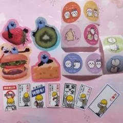 ちいかわ パペットスンスン フレークシール バラ売り いちご シール