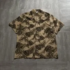 Schott Bros アロハシャツ イーグル総柄 ブラウン - メルカリ