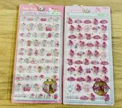 ボンボンドロップシールミニ　マイメロ　ピンクキティ 2枚セット　サンリオ 正規品