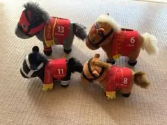 競走馬　ぬいぐるみ4体セット　サラブレッドコレクション