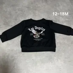 SHEIN 韓国 ブラック トレーナー 12-18M