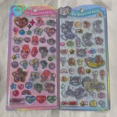 うるちゅるポップシール　トムとジェリー　パワーパフガールズ　パワパフ トムジェリ