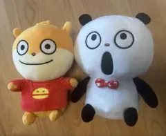 にしむらゆうじ　ぬいぐるみ2点セット　ごきげんぱんだ・こねずみ