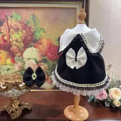 No.970犬服　猫服　ハンドメイド　ワンピース　わんちゃん