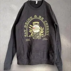 トレーナー【M】裏起毛 スウェット ゆるだぼ ヴィンテージ風 レア