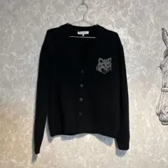 Maison Kitsune フォックスパッチ カーディガン ブラック　Sサイズのサムネイル