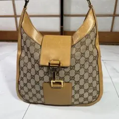 GUCCI グッチ ショルダーバッグ GG柄 キャンバス ホースビットのサムネイル