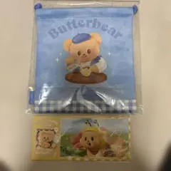 Butterbear 日本限定巾着 ブルー - メルカリ
