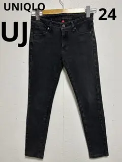 UNIQLO UJ 221-067174スキニージーンズ ブラック　24(61)