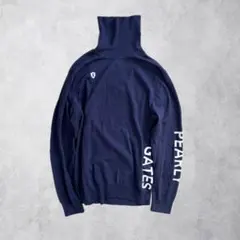 PEARLY GATES パーリーゲイツ タートルネックネット ニット Lサイズ