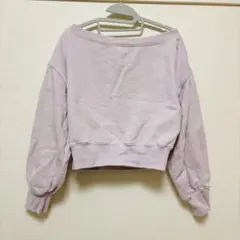 【FRAY I.D】ラベンダー オフショルダー トレーナー