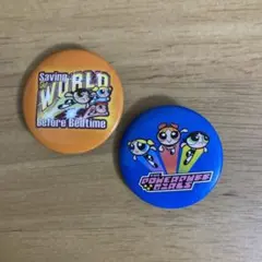 パワーパフガールズ 缶バッジ 2個セット