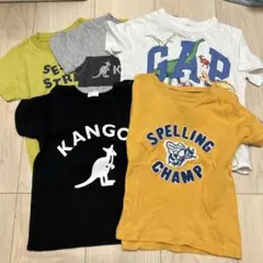 Tシャツまとめ売り　95センチ　5枚セット　傷有カンゴール　ギャップ　保育園用