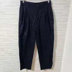 25s UNIQLO U ユニクロ タックワイドパンツ ブラック
