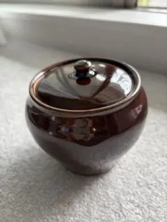かわいい飴色の蓋付き 保存容器 漬物容器