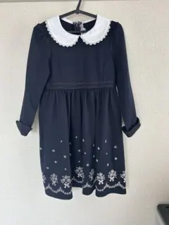 any FAMフォーマル ワンピース 120 入学式 卒園式 ボレロ付きネイビー
