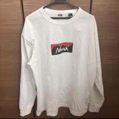 NANGA 長袖Tシャツ ホワイト JPN Lサイズのサムネイル