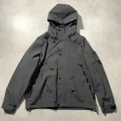 XL マウンテンパーカー メンズ ブラック 撥水 防風 バイク アウトドア 黒