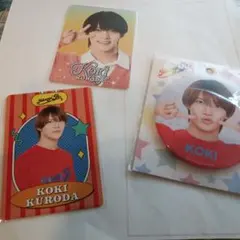 黒田光輝の缶バッチとカード2個セット