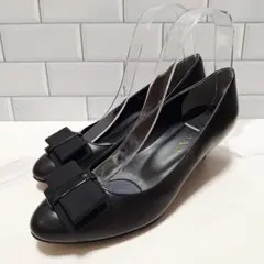 【新品✨】 DIANA ダイアナ リボン パンプス 23 レザー 黒