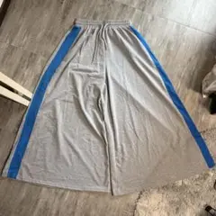 グレーワイドスウェットパンツ　ライン　テック vintage 古着 韓国系y2k