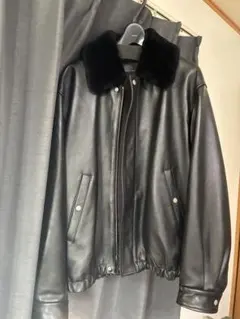 MOUTON COLLAR SHEEP LEATHER ZIP JACKETのサムネイル