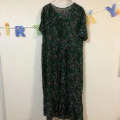 花柄 ロングワンピース　ページボーイ　お値下げ