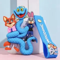 Disney ディズニー ズートピア ゲイリー・ダ・スネーク キーホルダー 4