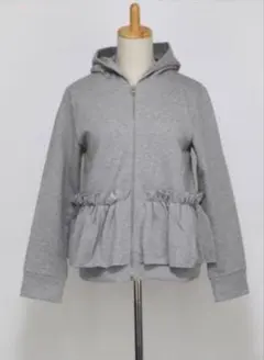 本日消去‼️RooRoom by Fleur/フルール フリルパーカー グレー