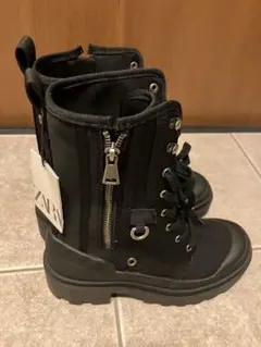 ZARA ブラック ハイカットブーツ 黒 サイズ36