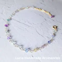 【14kgf】フローライトのブレスレット