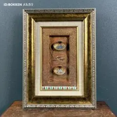 美品 高橋幸恵「相聞歌」油彩画 貝合わせ 一枚の絵取扱 ミニアチュール 万葉集 美品 高橋幸恵「相聞歌」油彩画 貝合わせ 一枚の絵取扱 ミニアチュール
